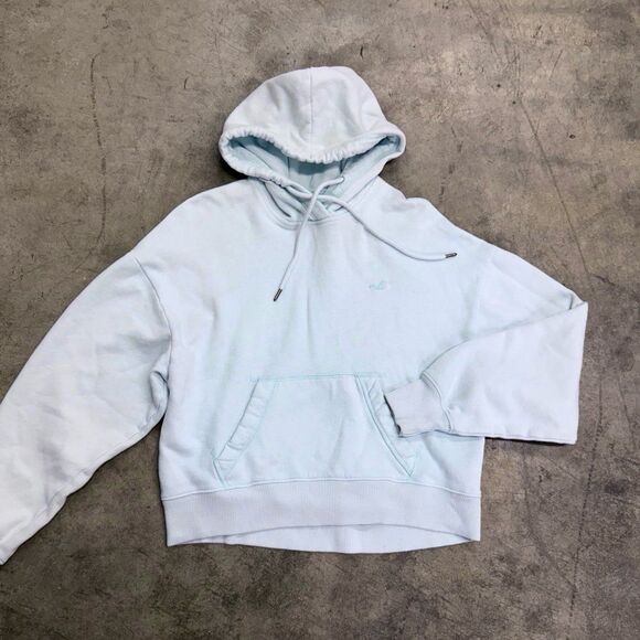 Hollister light pastel blue icon hoodie - Picture 2 of 7